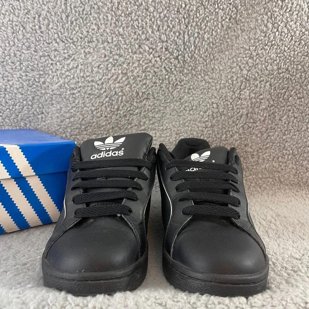 Adidas Original Master ST Mens Size 8 Black White Skate Casual VTG Shoes 046287‎